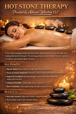 Adrian Winston LLC massage services NOW @Top Nails Spa Apple Valley CA