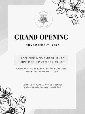 Grand opening