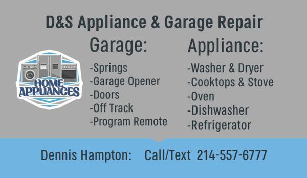 D&S Appliance & Garage Repair