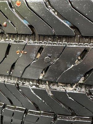 Plug not in the hole in my tire