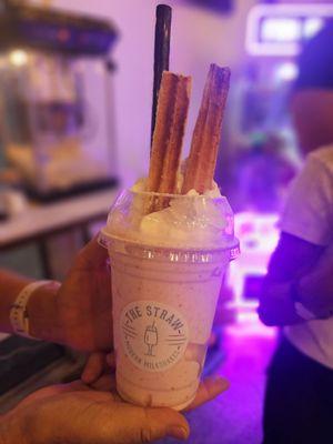 Dairy free strawberries and cream shake.