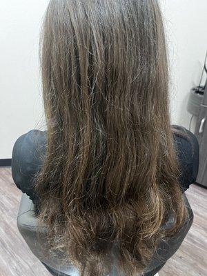 Before hair mask & hair cut