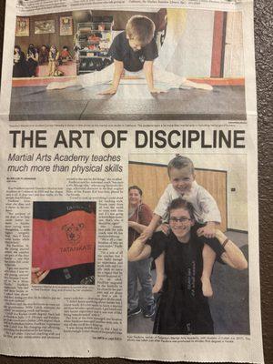 Featured in the paper!