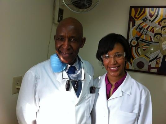 Lydia Ausberry, DDA with dad Dave Ausberry, DDS