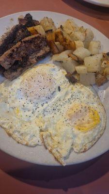 2 egg breakfast with sausage links