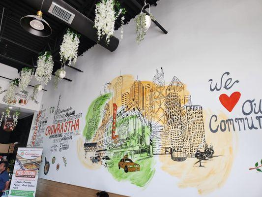 Interior at the entrance