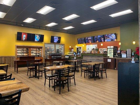 Seating and register area