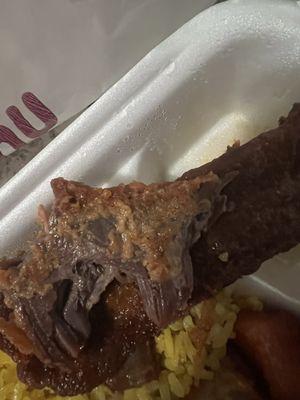 Beef Teriyaki with membrane/coating?