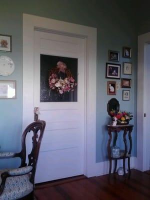 Inside. Nice and cool.