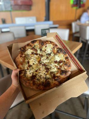 Potato, bacon, herbed ricotta