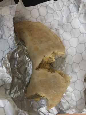 Ham, cheese & egg hand pie