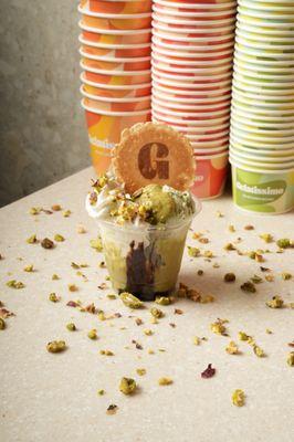 Dubai chocolate sundae