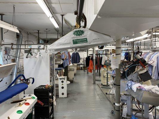 Our processing plant where all garments are cleaned by highly trained staff members.