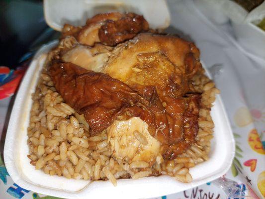 Fantastic chicken and red beans and rice