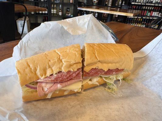 Italian on a hoagie roll