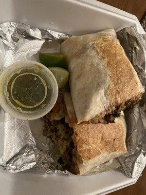Carne Asada burrito ~ huge and so good!