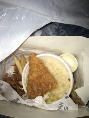 2-piece Whitefish Fillet & More but rude drive thru employees