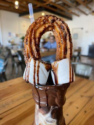 It's like 3 desserts in one! Crazy Churro milkshake