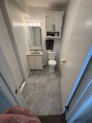 New floor installation