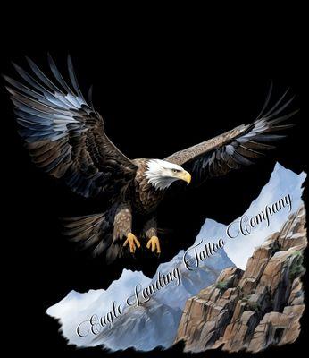 Eagle Landing Tattoo