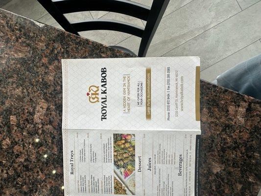 Everything on the menu