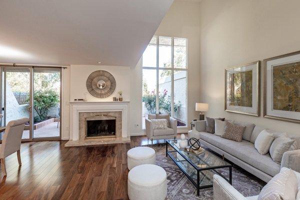 Stunning living room at my listing in Rinconada Hills.