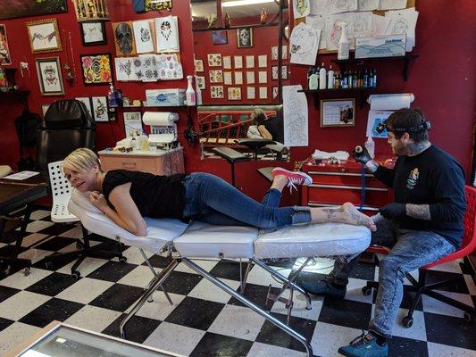 Trevor doing what he does best.