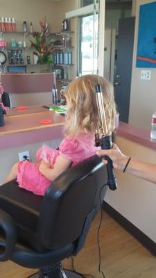 My daughter getting the princess treatment from April!!