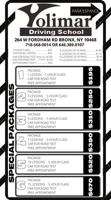 UPDATED PACKAGE PRICING effective 6.29.22
