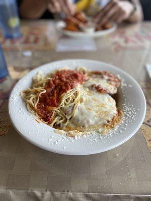 Eggplant Parmigiana Pasta