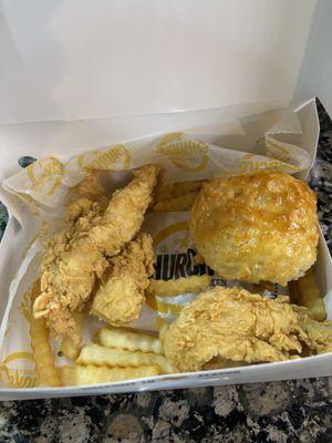 Chicken tender meal made fresh