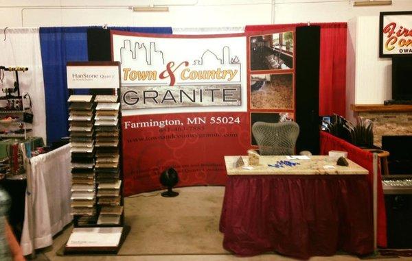 Road show showing off our beautiful granite.