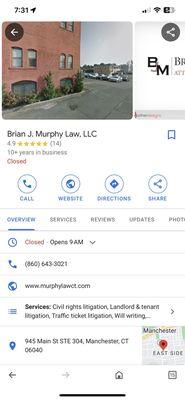 Location of the offices