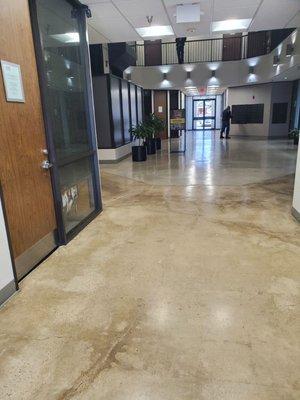 Entry to 5 floor building. Does needs remodeling.