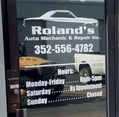 Roland’s Auto Mechanic & Repair