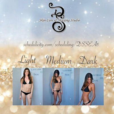 All organic air brush tanning