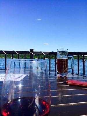 Patio overlooking the lake