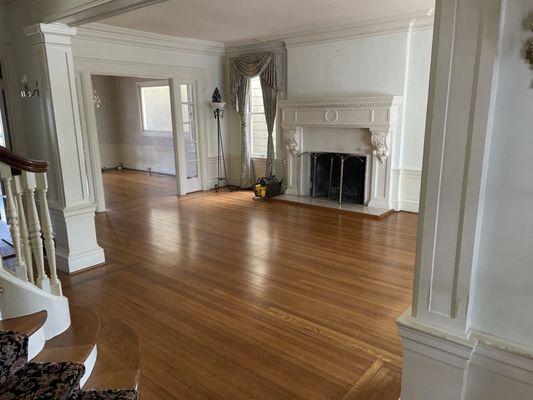 Living room and formal dining room.