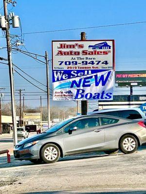 We sell new boats