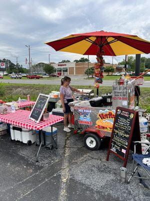 Our hot dog cart