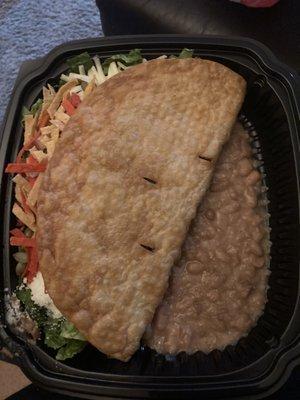 Grilled chicken taco salad