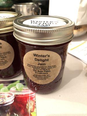 12/18/2021 - The Bean Patch's limited Winter's Delight jam. Totally amazing! Not too sweet & w/ a lil zing tart & holiday spices.