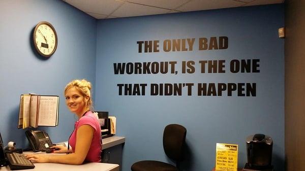 Greetings at Maple Woods Fitness Center.