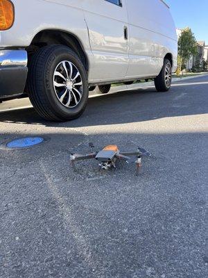 We use Drones to Monitor your Panel Cleaning and record videos of the whole process. We also offer thermal roof and solar panel inspections.