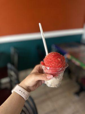 Nieve de garrafa sabor pitaya & nuez