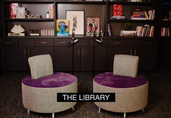 The Library
- The ideal set for musing about life's deeper issues.
- Can accommodate up to 4 guests.
- Customizable seating & décor.