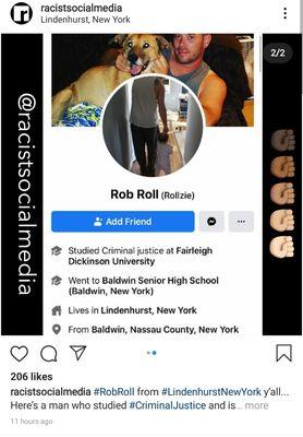 Facebook page of Rob Roll
