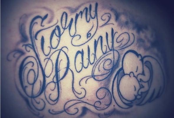 Danny did my memorial tat for my twins. I get so many compliments on it.
