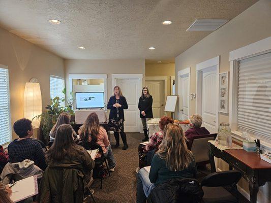 Class on Detox Boosters. How to help your body helps itself.