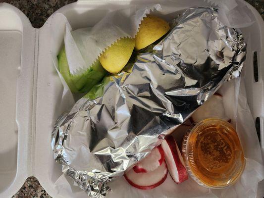 I asked for my burrito to go.... Awesome Preparation Mind-blowing Taste!!!